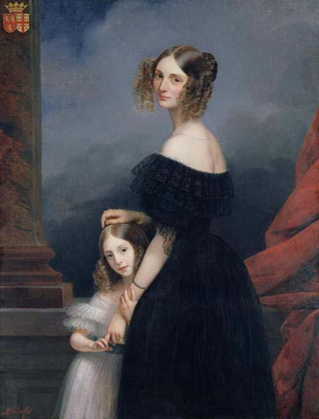 unknow artist Anne-Louise Alix de Montmorency, with her daughter